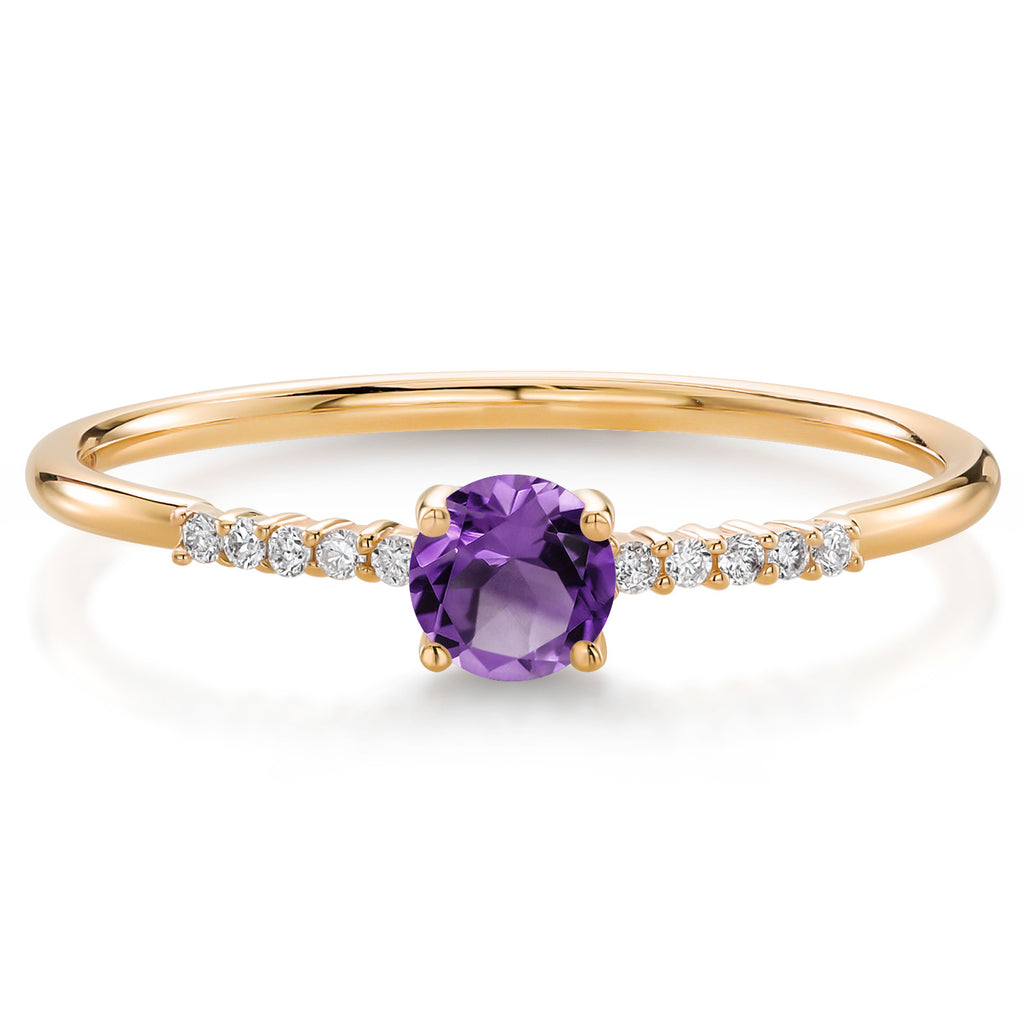 Amethyst_8_Ring in 10K Yellow Gold