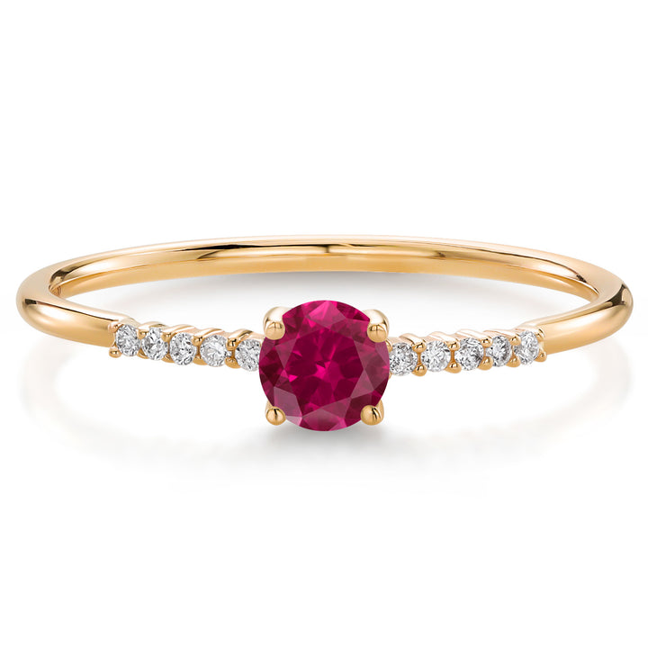 Created Ruby_5_Ring in 10K Yellow Gold