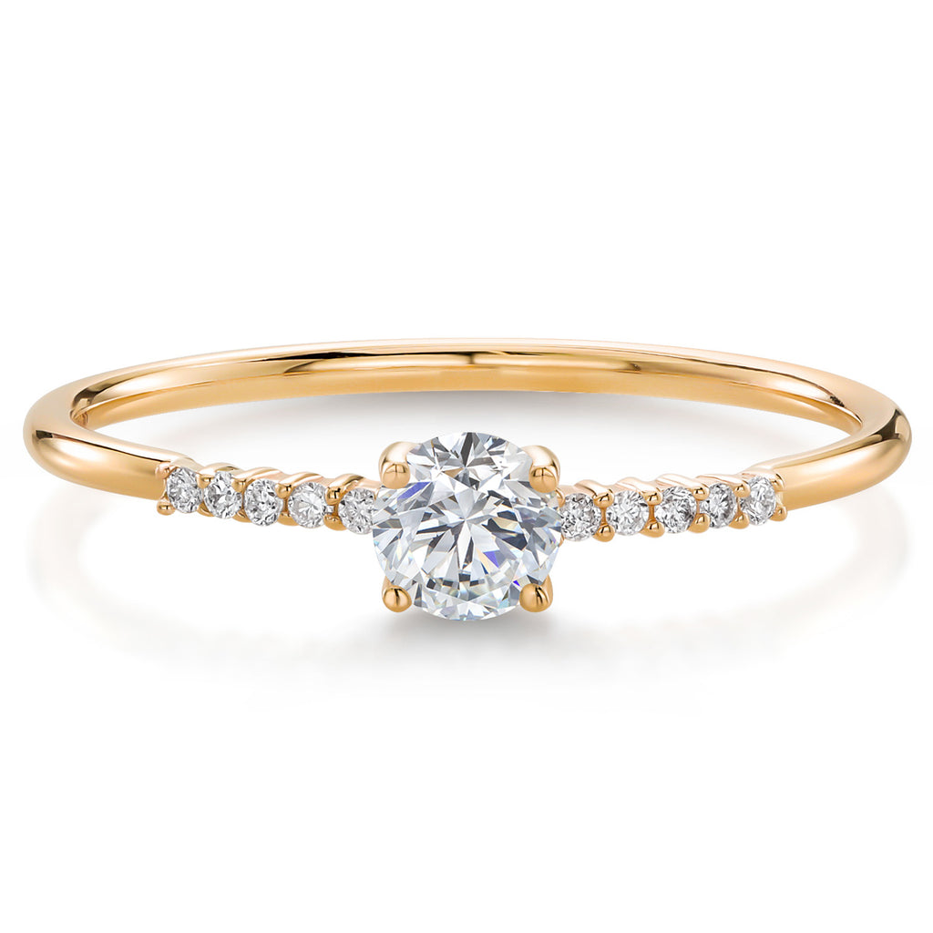 Lab Grown Diamond_5_Ring in 10K Yellow Gold