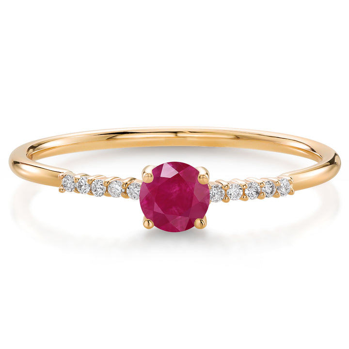 Ruby_5_Ring in 10K Yellow Gold
