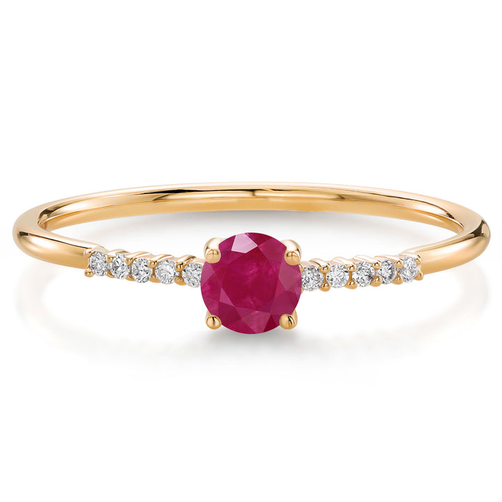 Ruby_5_Ring in 10K Yellow Gold