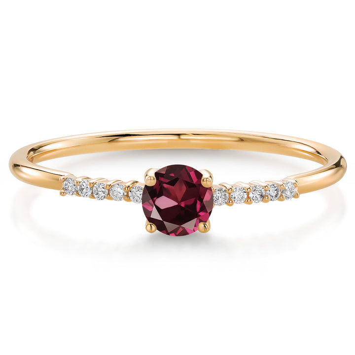 Rhodolite Garnet_5_Ring in 10K Yellow Gold