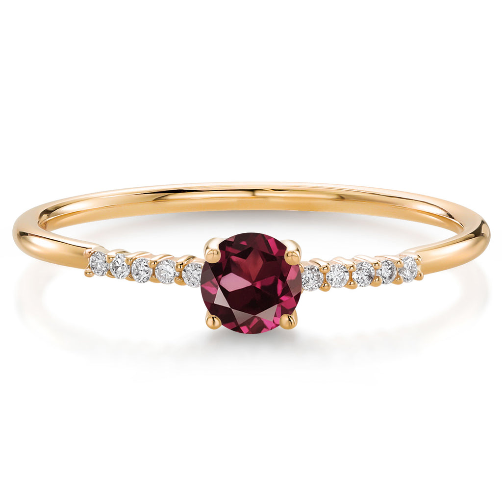 Rhodolite Garnet_5_Ring in 10K Yellow Gold