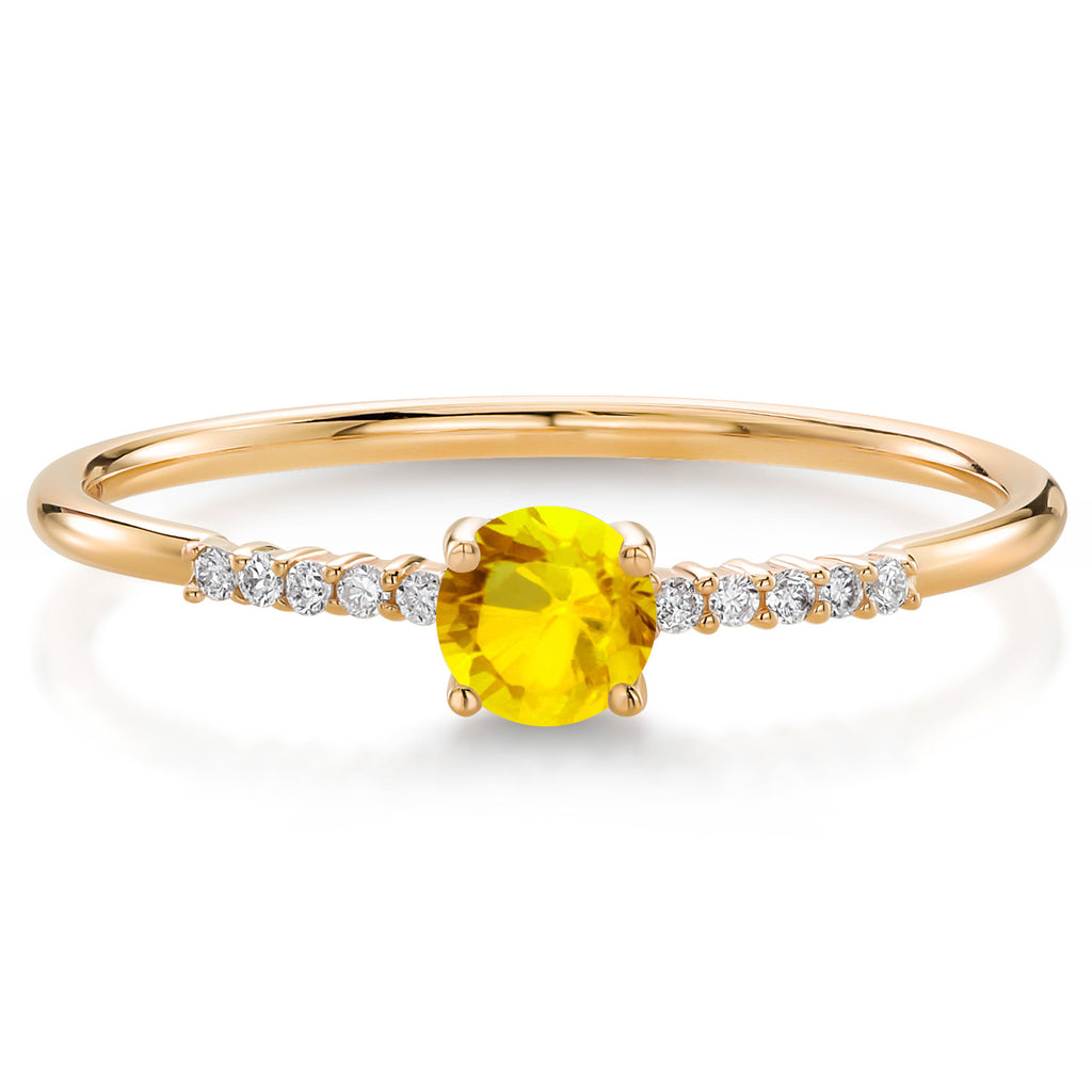 Yellow Sapphire_6_Ring in 10K Yellow Gold