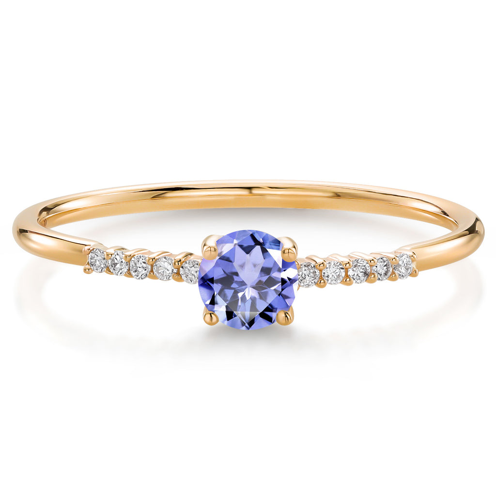 Tanzanite_5_Ring in 10K Yellow Gold