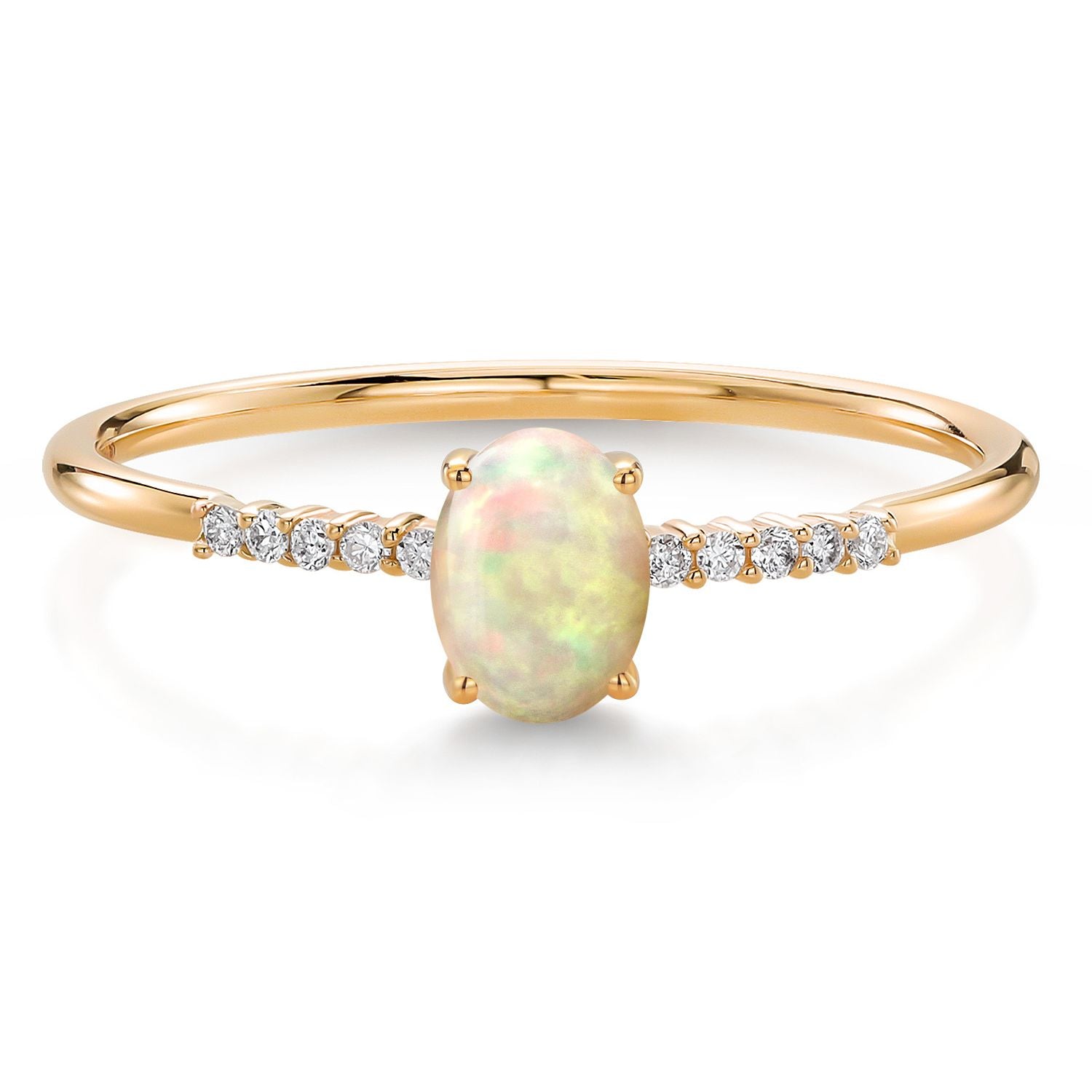 Ethiopian Opal - October_6_Ring in 10K Yellow Gold