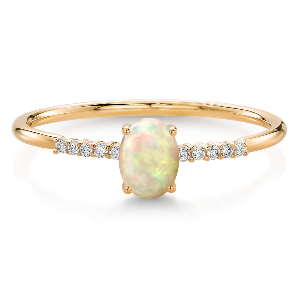 Ethiopian Opal_9_Ring in 10K Yellow Gold