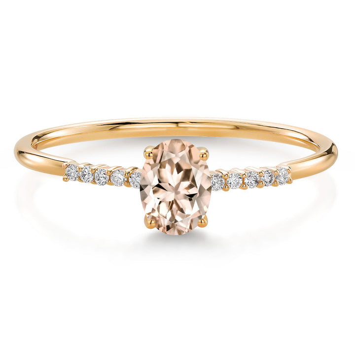 Morganite - October_5_Ring in 10K Yellow Gold