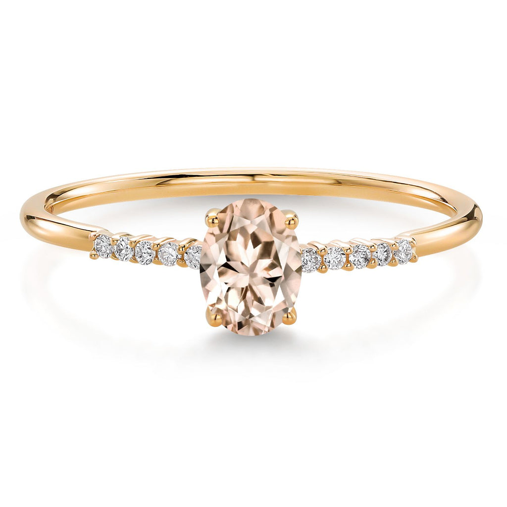 Morganite_8_Ring in 10K Yellow Gold