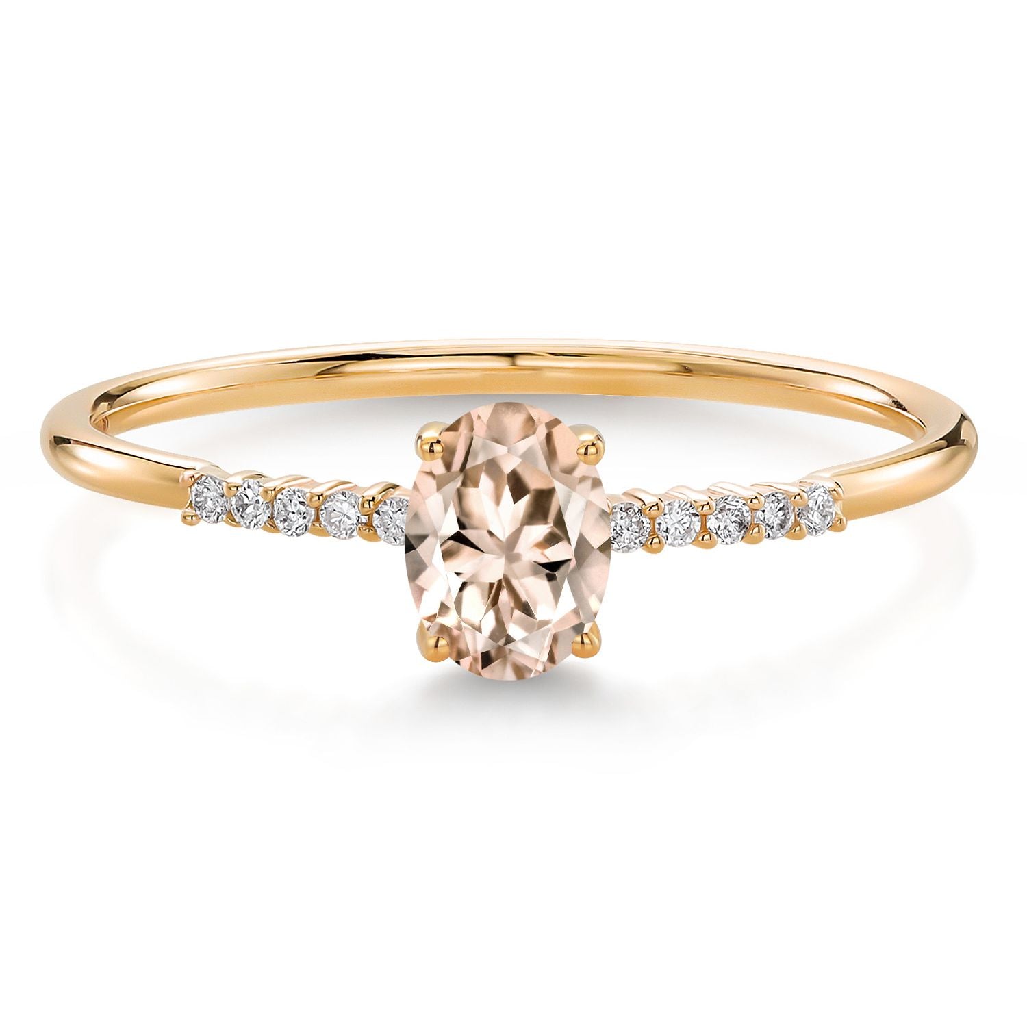 Morganite - October_9_Ring in 10K Yellow Gold