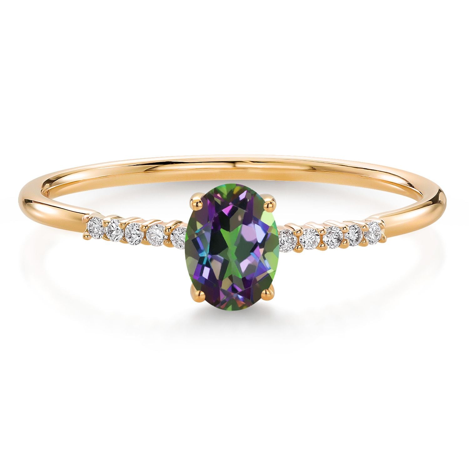 Green Mystic Topaz_6_Ring in 10K Yellow Gold