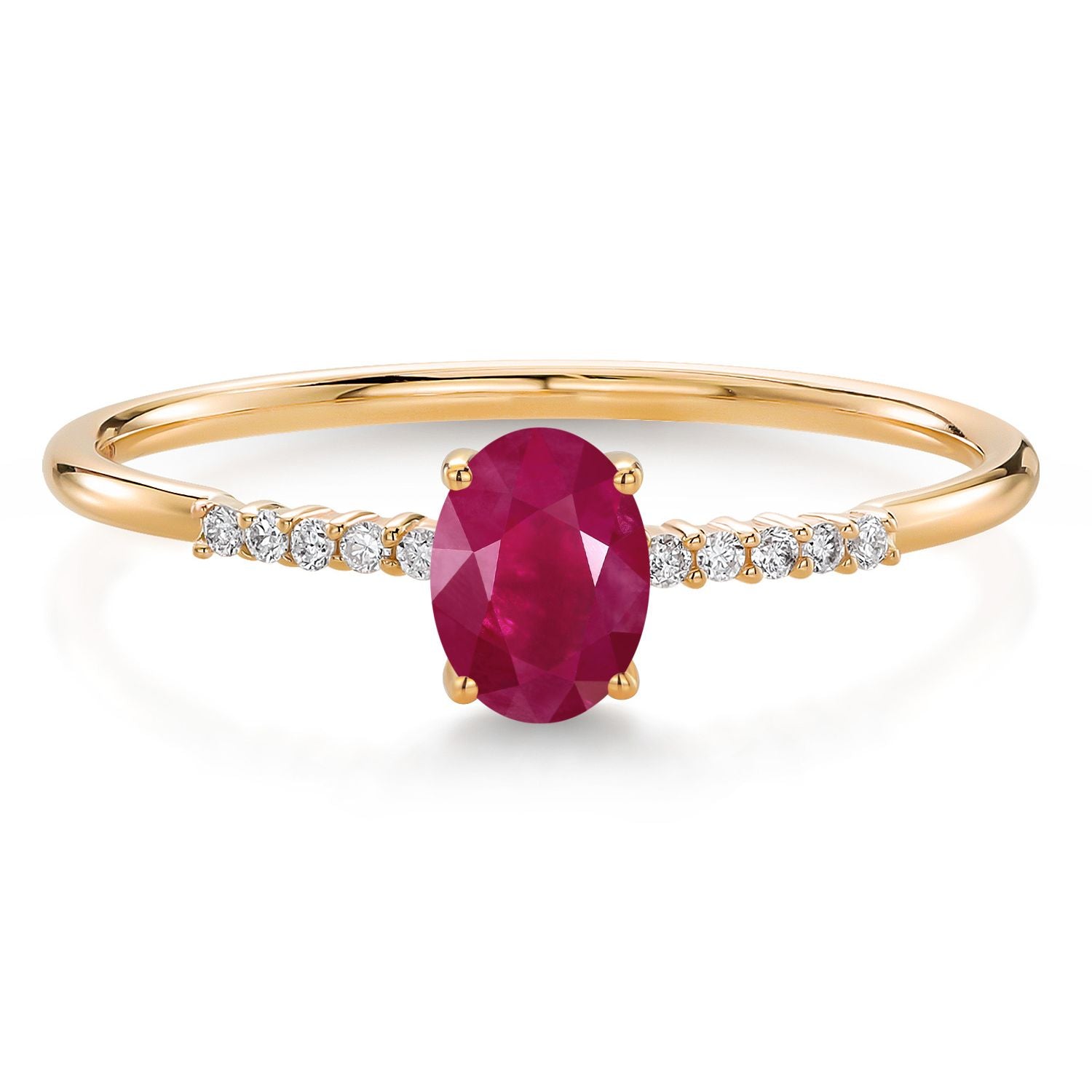 Ruby - July_6_Ring in 10K Yellow Gold