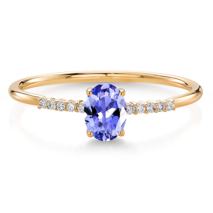 Tanzanite_5_Ring in 10K Yellow Gold