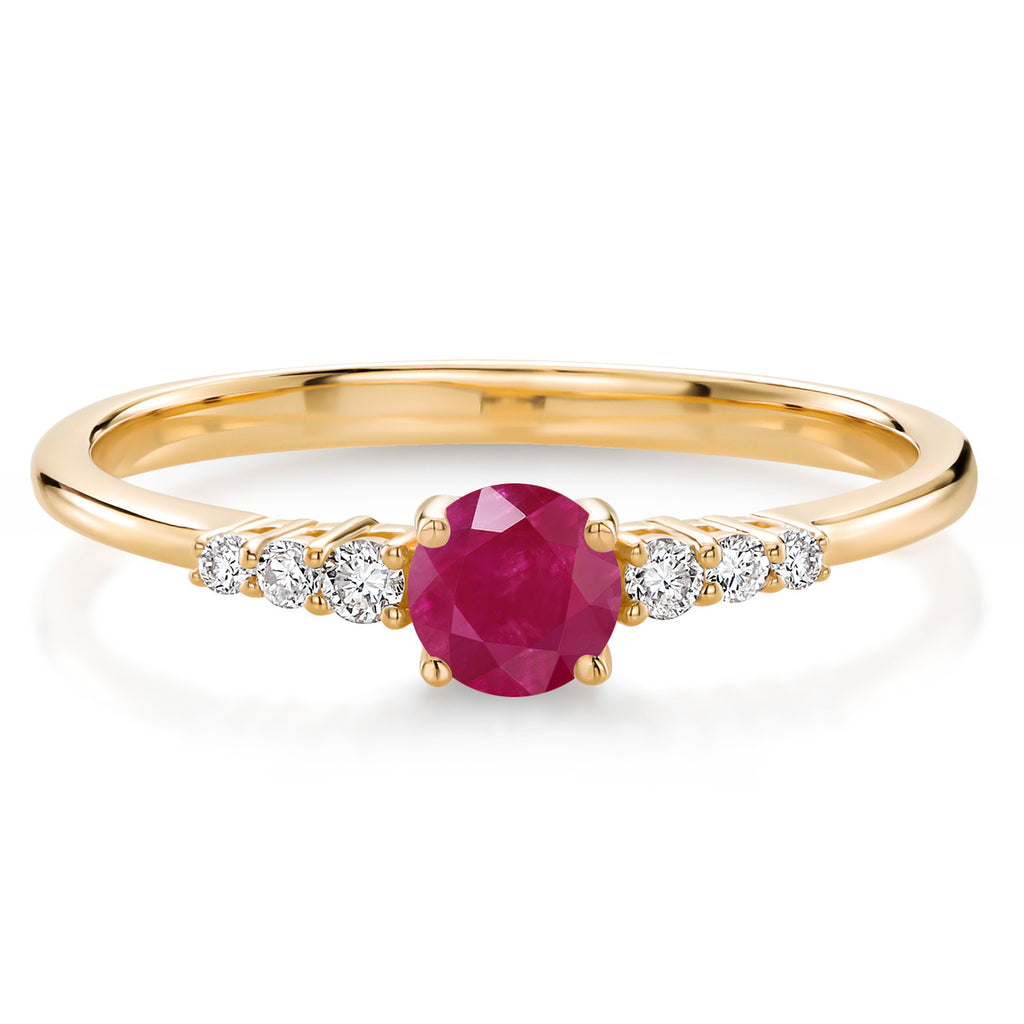 Ruby - July_6_Ring in 10K Yellow Gold
