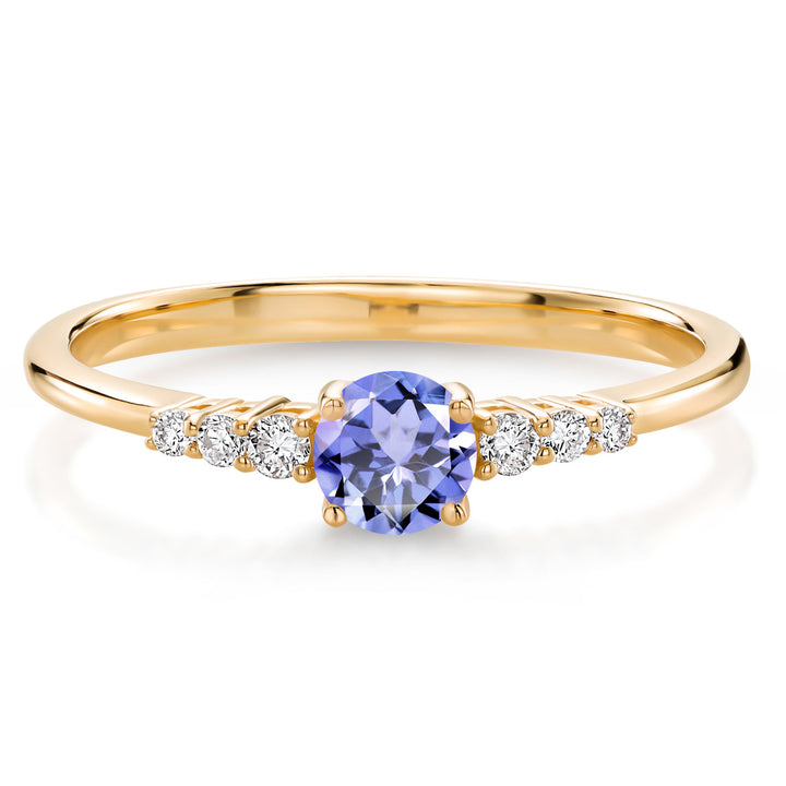 Tanzanite - December_5_Ring in 10K Yellow Gold