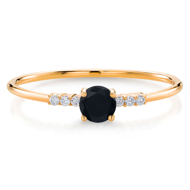 Onyx_9_Ring in 10K Yellow Gold