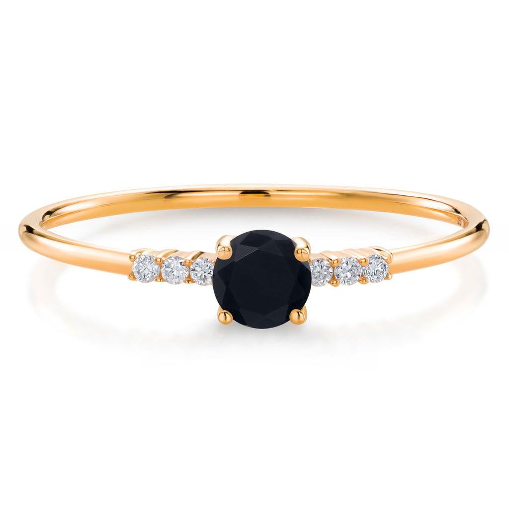 Onyx - December_9_Ring in 10K Yellow Gold