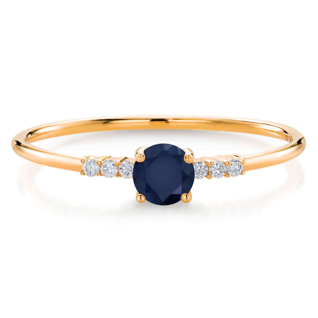 Sapphire - September_6_Ring in 10K Yellow Gold