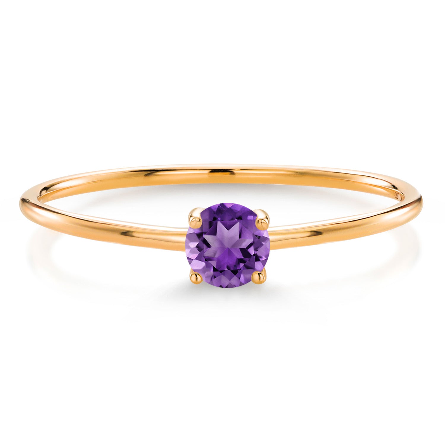 Amethyst - February_8_Ring in 10K Yellow Gold