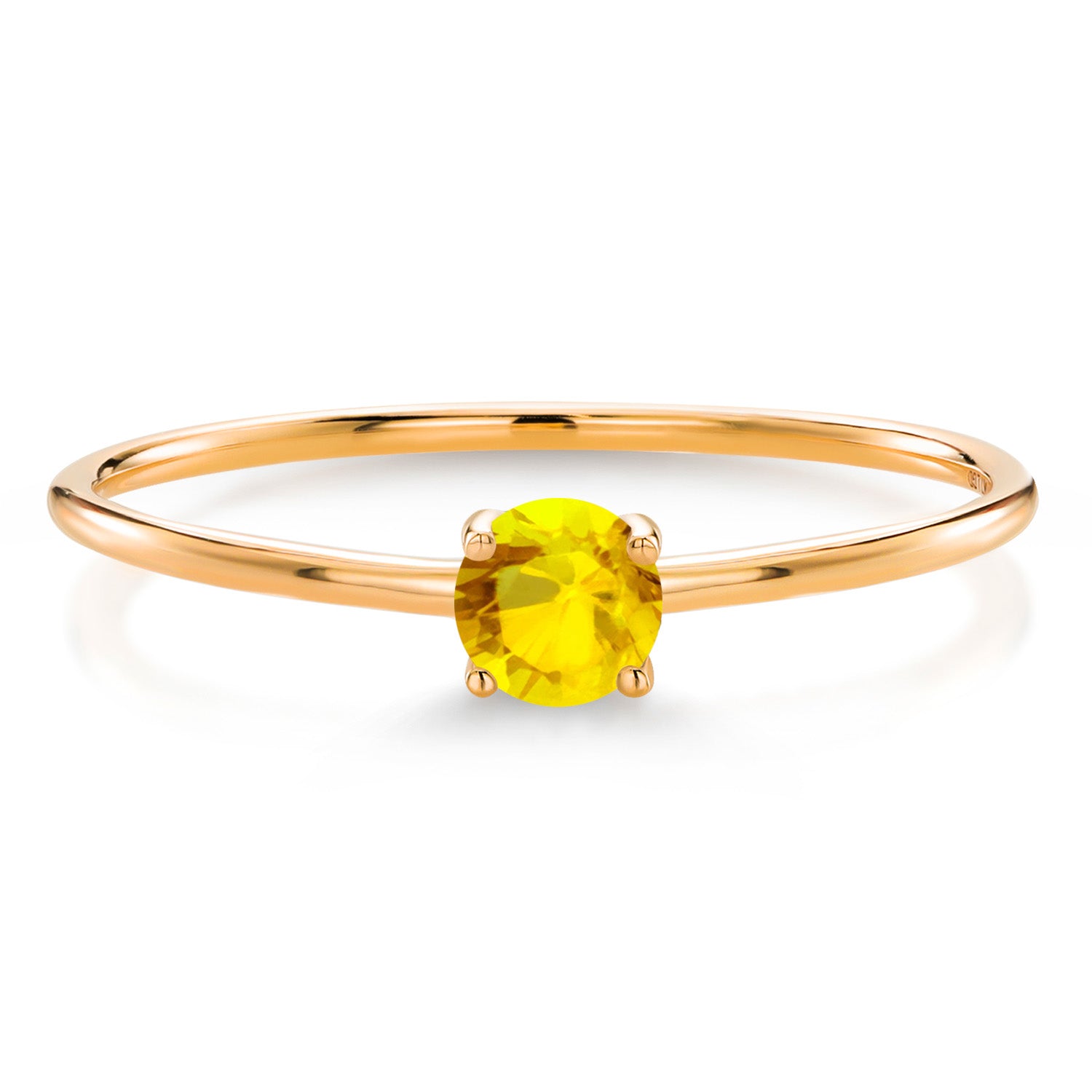 Yellow Sapphire - September_8_Ring in 10K Yellow Gold