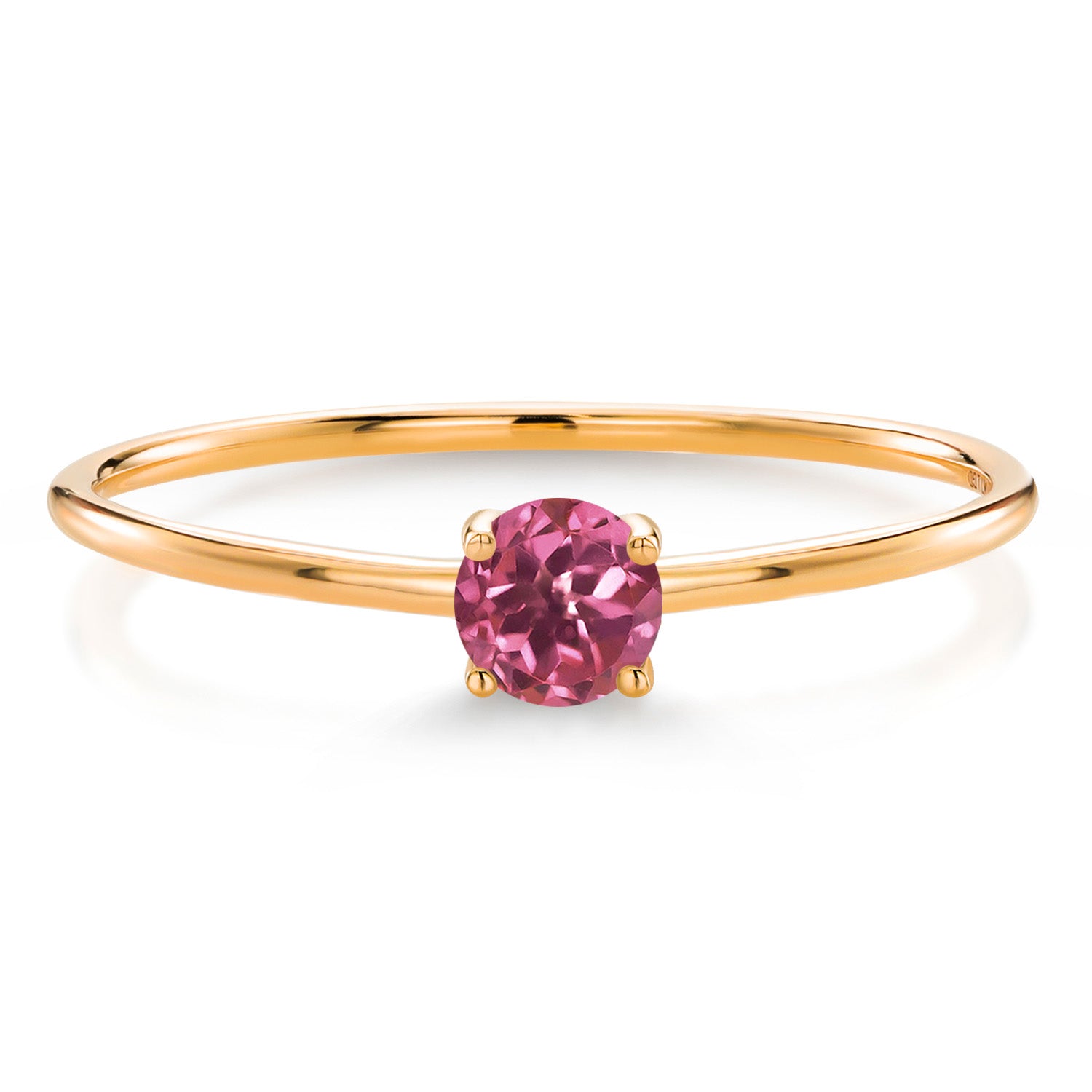 Pink Tourmaline - October_7_Ring in 10K Yellow Gold