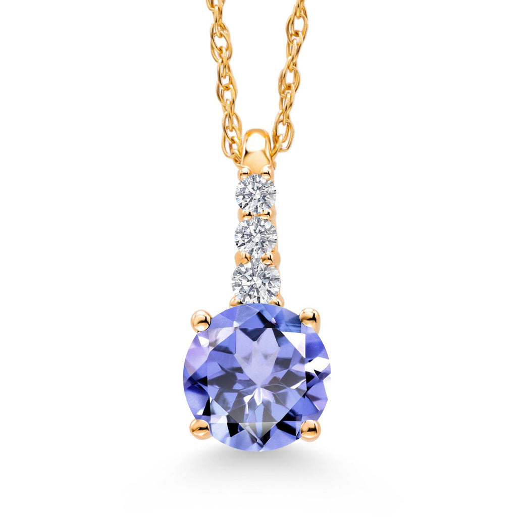 Tanzanite - December_Pendant in 10K Yellow Gold