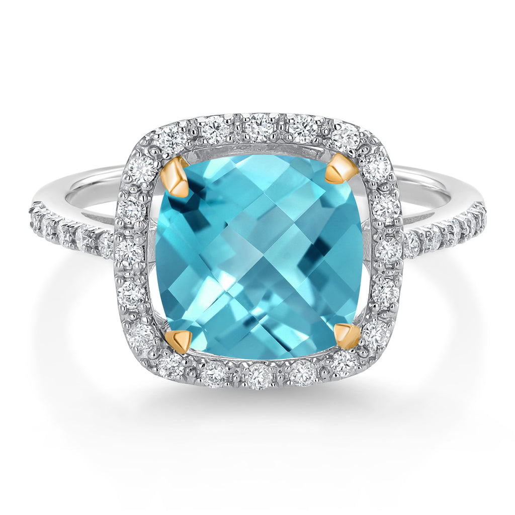 Ring in 925 Sterling Silver and 10K Yellow Gold