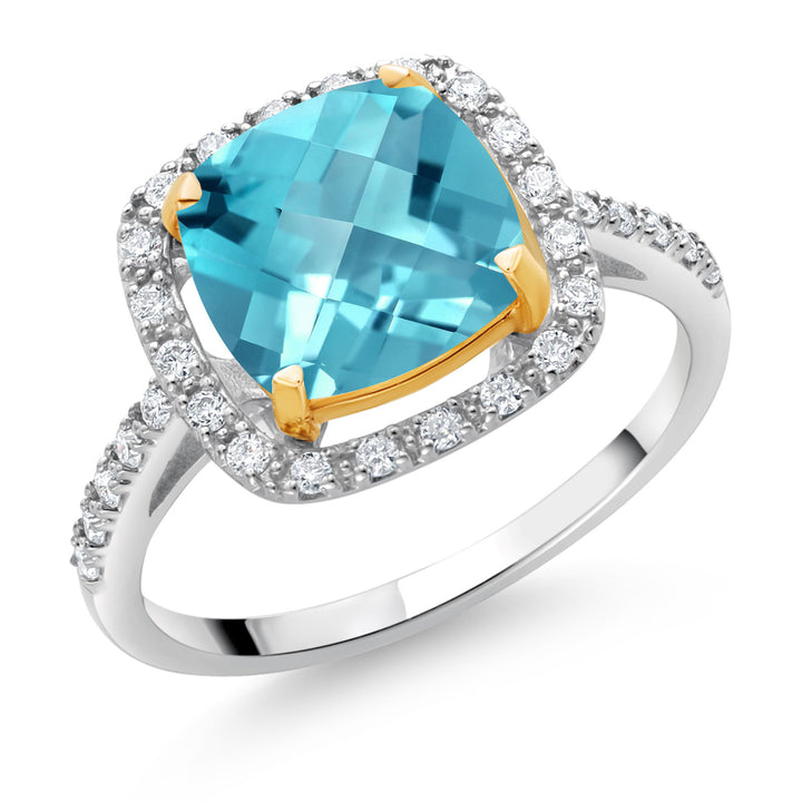 6_Ring in 925 Sterling Silver and 10K Yellow Gold
