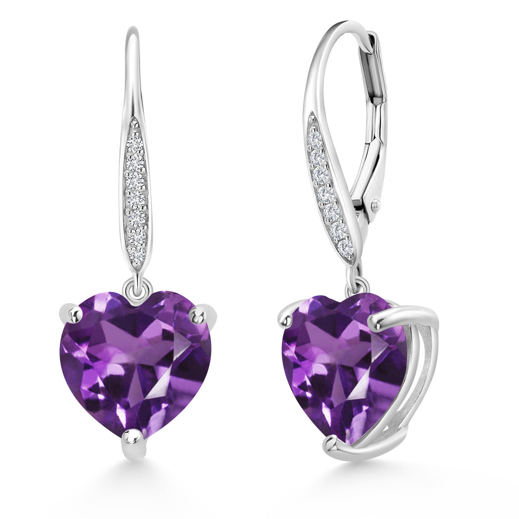 Amethyst - February_Earrings in 925 Sterling Silver