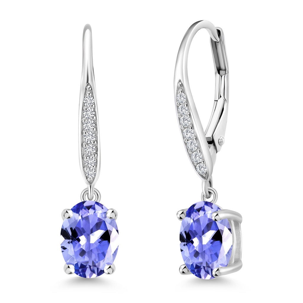 Tanzanite - December_Earrings in 925 Sterling Silver