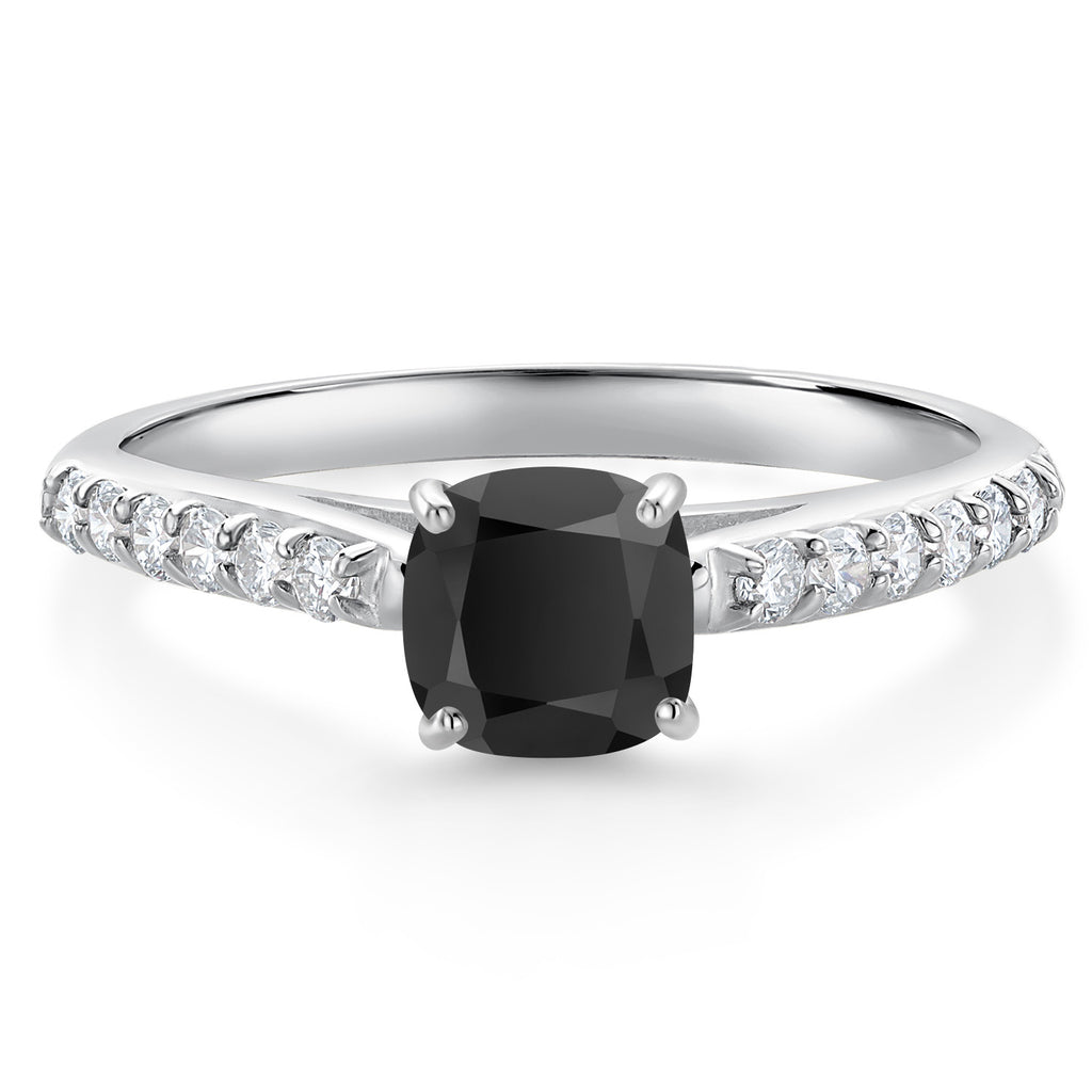 Onyx - December_8_Ring in 10K White Gold
