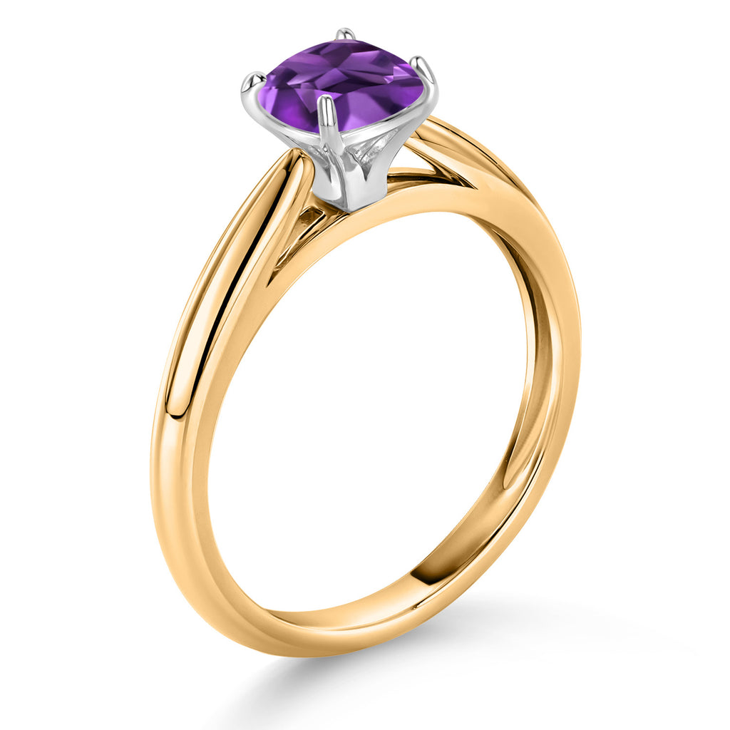Ring in 10K Two Tone Gold
