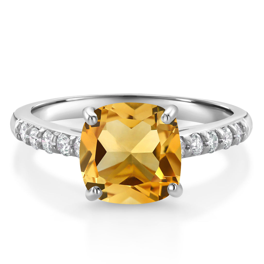 Citrine - November_7_Ring in 10K White Gold