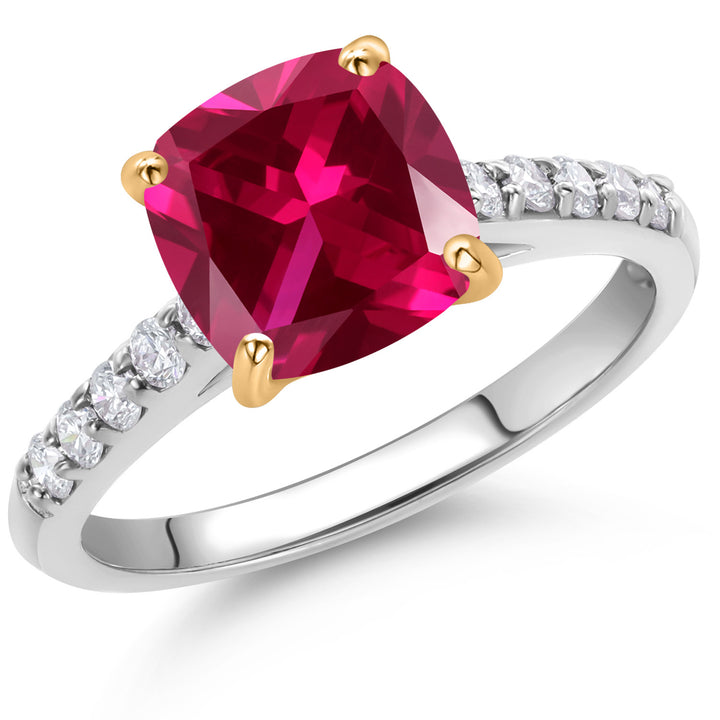 Ring in 10K Two Tone Gold