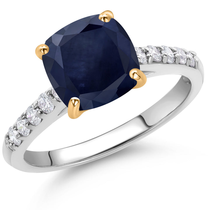 Ring in 10K Two Tone Gold