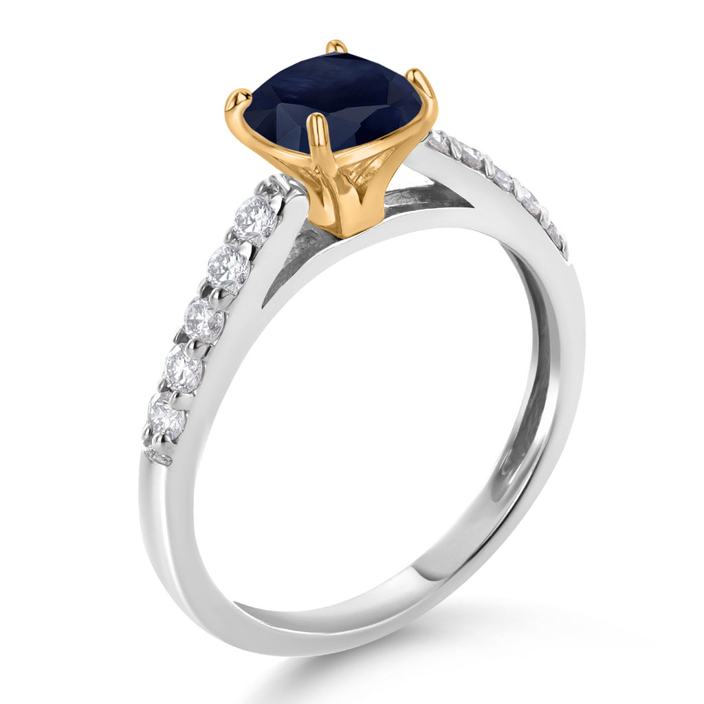 Ring in 10K Two Tone Gold