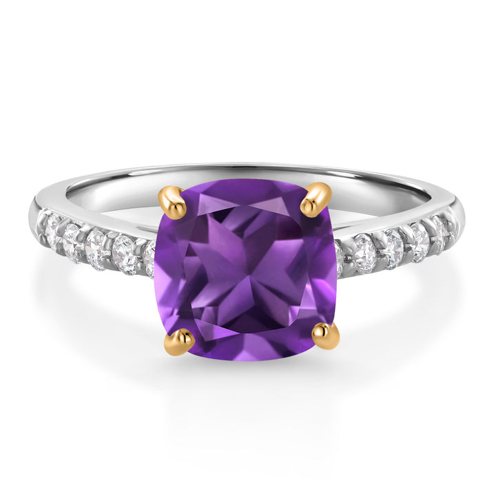 Ring in 925 Sterling Silver and 10K Yellow Gold