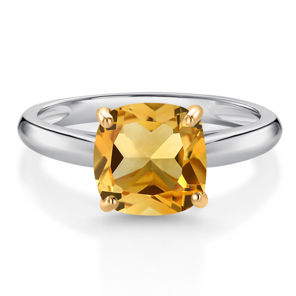 Citrine - November_9_Ring in 10K Two Tone Gold
