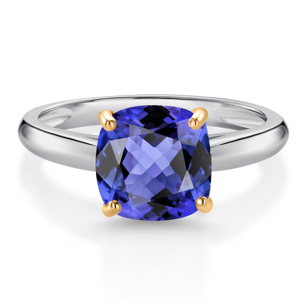 Tanzanite - December_8_Ring in 10K Two Tone Gold