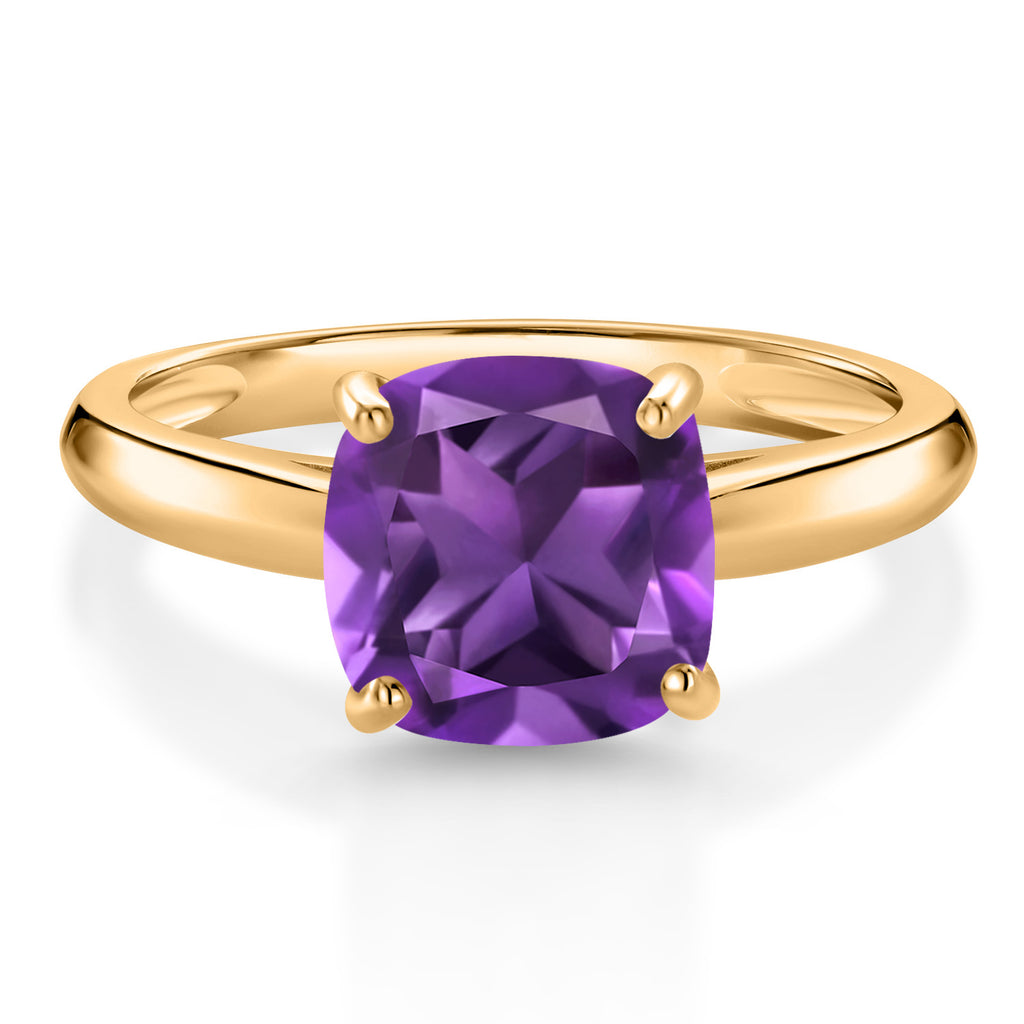 Amethyst - February_7_Ring in 10K Yellow Gold