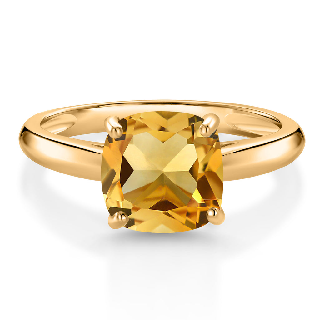 Citrine - November_8_Ring in 10K Yellow Gold