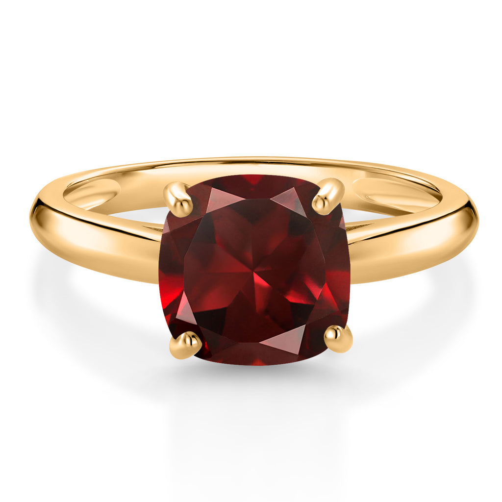 Garnet - January_5_Ring in 10K Yellow Gold