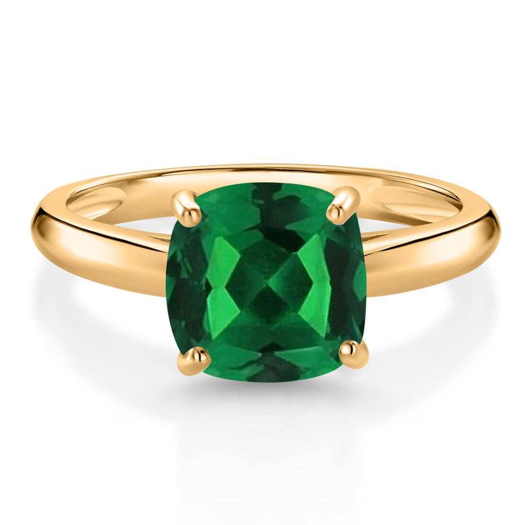 Nano Emerald - May_9_Ring in 10K Yellow Gold