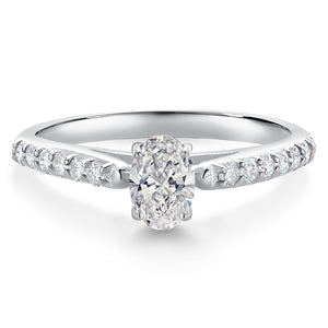 Ring in 10K White Gold