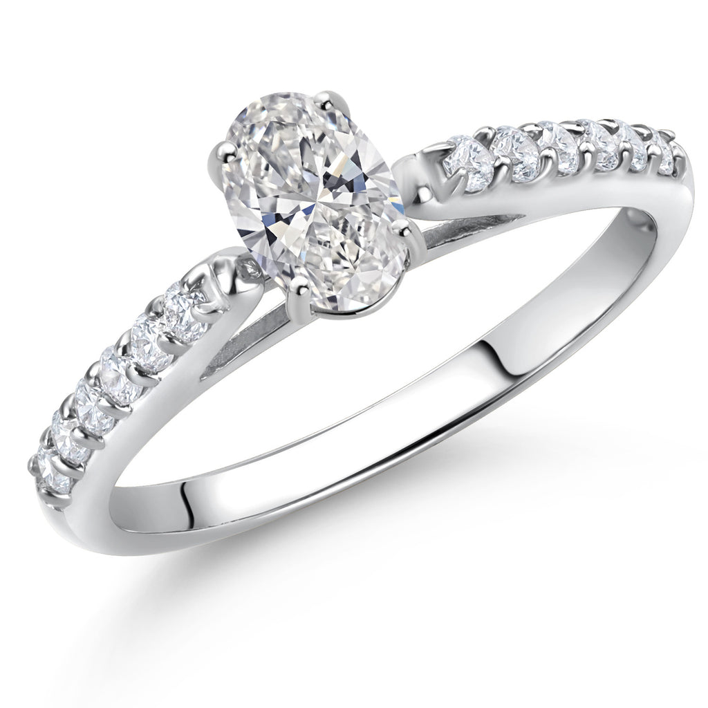 Ring in 10K White Gold