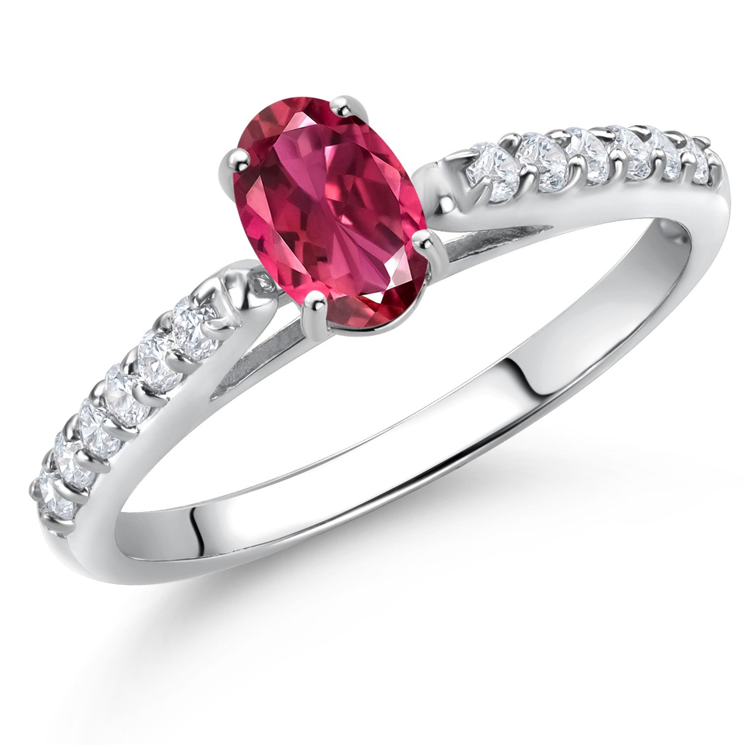 Ring in 10K White Gold