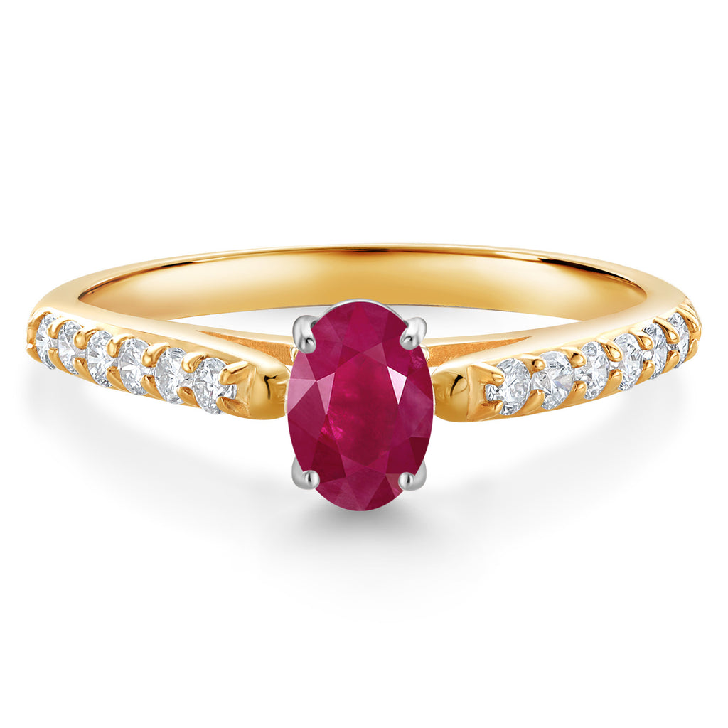 Ruby - July_8_Ring in 10K Two Tone Gold