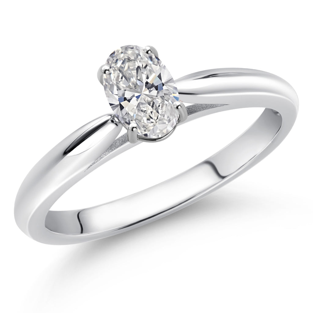 White Lab Grown Diamond - April_7_Ring in 10K White Gold