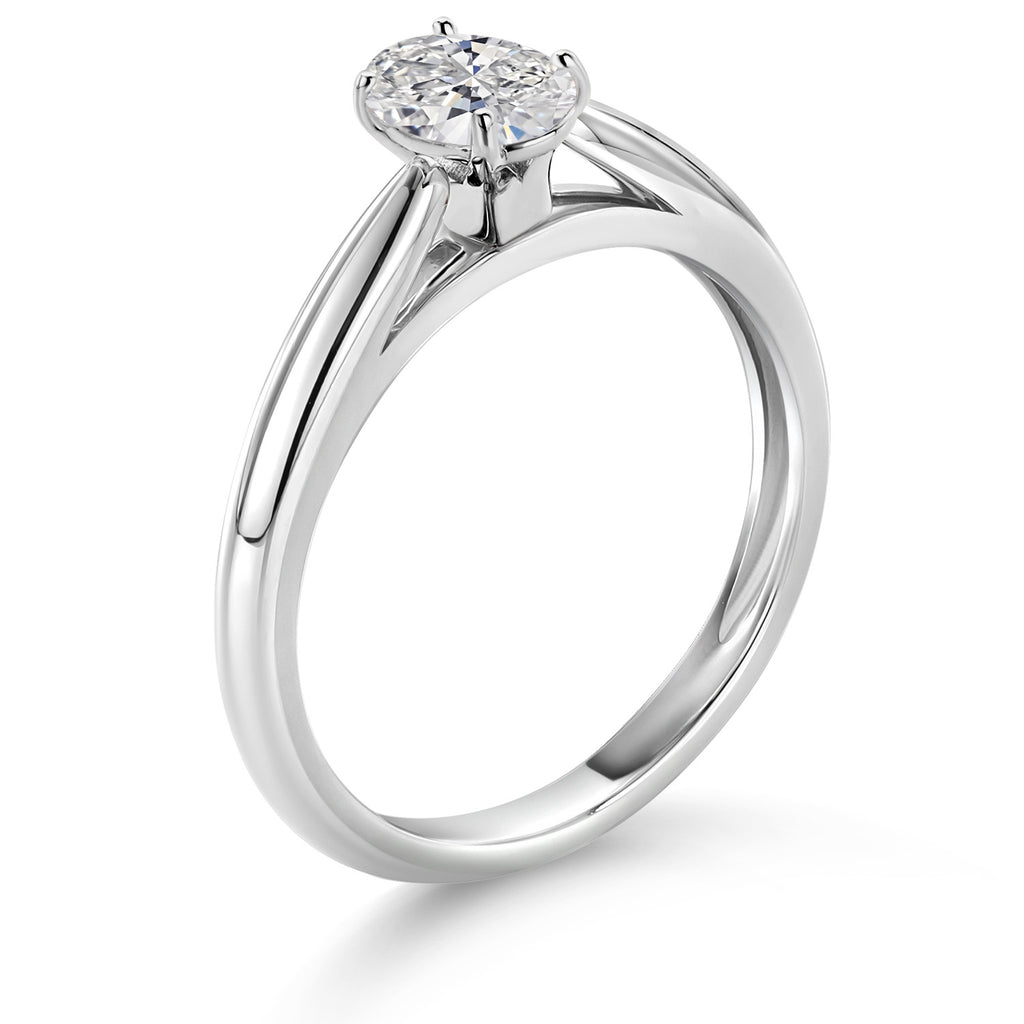 White Lab Grown Diamond - April_7_Ring in 10K White Gold