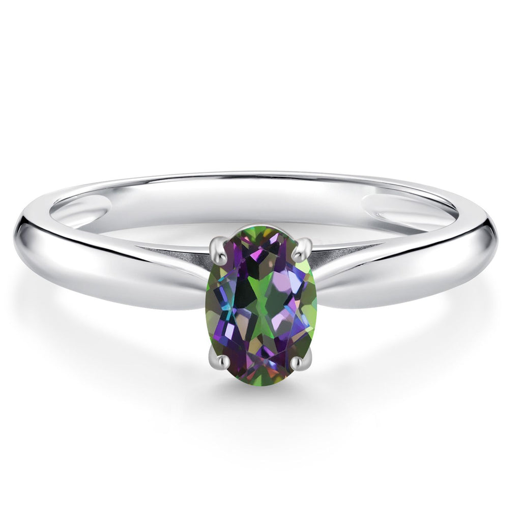 Green Mystic Topaz_7_Ring in 10K White Gold